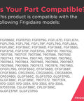 Compatibility list for Frigidaire models with Stovetop Surface Burner Orifice Holder Replacement For Gas Ranges And Stoves.