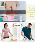10 Pack Mesh Ironing Cloths 24x16 Inches Large Pressing Pads For Ironing Board Hangers Multi Protective Reusable Shield Ideal For Shirts Suits Delicates With Even Steam Through Design In Seven Color Options being used by a man and woman ironing.