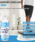 120ml Pure Silicone Treadmill Belt Lubricant with 24 Inch Foldable Applicator for Quiet Smooth Walking Pad