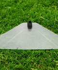 Windproof Dual Head Sprayer Nozzle Cover for farm and lawn irrigation on grass, sturdy plastic, large water output