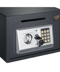 Heavy Duty Depository Safe With Front Slot Cash Drop Box Featuring LED Keypad And Wall Or Floor Mount For Home Or Business Security And Easy Cash Drops