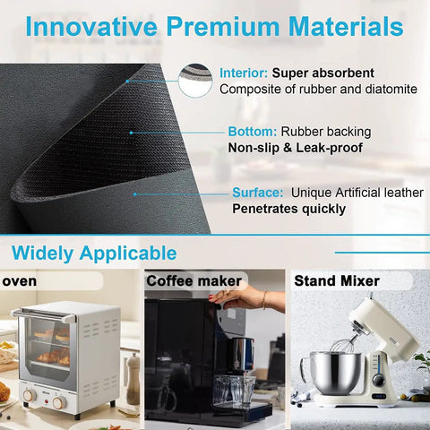 360 Degree Rotation Appliance Sliders Move Heavy Duty Kitchen Appliances On Countertop Cut To Fit Mat materials and applications