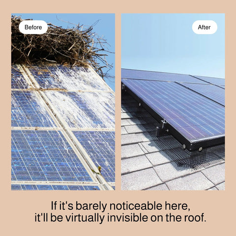 Solar Panel Squirrel Guard Mesh for Backyard Protection PVC Coated Galvanized Steel Barrier Netting 6 Inch By 50 Foot Black