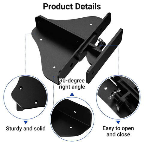 Anti Sag Gate Frame Kit With 90 Degree Right Angle Hinges Heavy Duty Corner Brace Bracket For Driveway Gates Shed Doors And Deck Gates Powder Coated Steel Construction Corrosion Resistant Built To Last