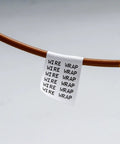 Nylon Label Tape for General ID and Wire Marking Black on White.75 Inch by 16 Feet Durable B 499 Cloth With Permanent Adhesive For M210 M210-LAB M211 BMP21-PLUS BMP21-LAB Printers Autoclavable Freezer Ready applied to brown wire wrap