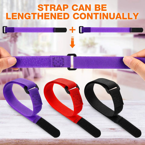 12 Pack Adjustable Bike Rack Straps 23.6 Inch Cinch Straps For Wheel Stabilization And Secure Bicycle Transport Accessories Multi Color Black Purple Red Durable Tie Downs For Hauling