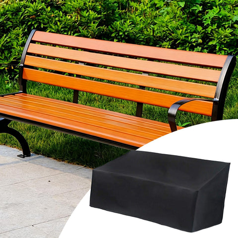 All Season Outdoor Bench Cover For 2 Seats Weatherproof Patio Furniture Protector Dustproof Waterproof Shield For Lawn Porch