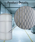 Heavy Duty Dust Collector Filter Cartridge With Outer Mesh 12.6 Inch Opening And 23.62 Inch Height in industrial setting