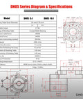 DN85 Series specifications with Hollow Rotary Actuator diagram for precise rotary motion, featuring 60mm 400W AC servo motor.