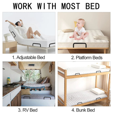 Ditch The Daily Slide, Keep Your Mattress Locked Down With These Heavy Duty Retainer Bars on adjustable and platform beds.
