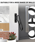U Shaped Safety Handrails Built Tough For Indoor And Outdoor Steps Heavy Duty Stair Railing installed on different wall types.