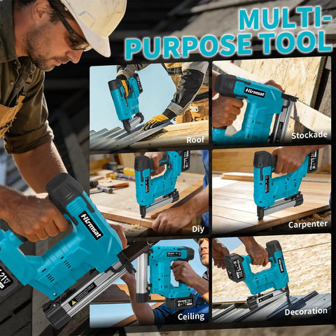 Heavy Duty 18 Gauge Cordless Brad Nailer With Brushless Motor And Hassle Free Loading For Finish Trim Installations And Woodworking Projects That Build Different And Drive Nails Dead On Every Time