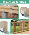 Six Pack 4x4 Post Bases For Concrete And Wood Posts Galvanized Post Anchors For Decks Pergolas Fences And Gazebos Elevates Posts