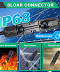 Must Have All In One Solar Crimping Kit With 30 Pairs MC4 Connectors For 14 To 10 AWG Wiring waterproof IP68 features.