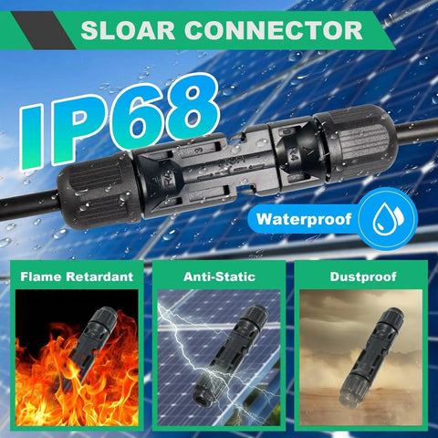 Must Have All In One Solar Crimping Kit With 30 Pairs MC4 Connectors For 14 To 10 AWG Wiring waterproof IP68 features.