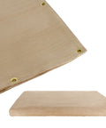 Fiberglass Welding Blanket Fireproof 6x8 Ft High Temp Insulation with brass grommets, folded and stacked