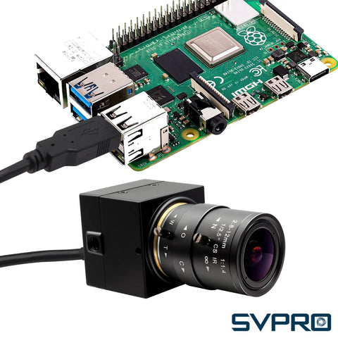 5MP USB Camera With 2.8 To 12mm Zoom Lens For Machine Monitoring And Close Up Work IMX335 Low Light Sensor