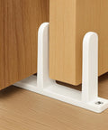 Four Pack Closet Door Floor Guides For Universal Sliding Doors, Bottom Mounted Floor Guides Fit One And Three Eighths Inch Doors