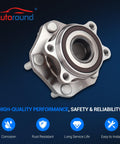 Drop In Front Wheel Bearing And Hub Assembly For Nissan Rogue Rogue Sport And Qashqai with five lugs and ABS details