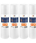 4-pack 5 Micron Whole House Sediment Filter Cartridge 20 Inch By 4.5 Inch Replacement Water Filter For Your Home Use
