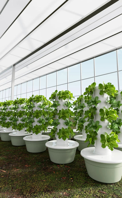 Dope Vertical Hydroponic Tower Garden With 10 Layer Soilless System And 40 Planting Holes BPA Free Indoor Outdoor Use Space Saving