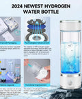 Hydrogen Water Bottle Generator Portable Rechargeable Glass Bottle With Spe Pem Technology Delivers 4100 PPB Pure Hydrogen In Just 3 Minutes