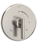 Satin Nickel Shower Valve Trim With Escutcheon And Single Lever Handle For Use With Pressure Balancing Valve 261XBODY Or Temptrol Rapid Install Bracket Valve Not Included