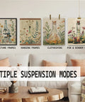 Living room with Essential Science Posters For The Classroom Set Of 4 8x10 Unframed Wall Art showcasing suspension modes.