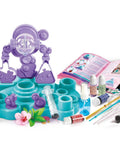 Perfume Lab Kit For Kids Ages Eight And Up With Cosmetic Chemistry Lab And Makeup Making Set For Girls Real Scent Experiments And Cream Formulation Fun STEM Toy, purple and teal