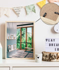 Hotop 100-set metal picture frame turn-buttons with screws for hanging photos (front view)