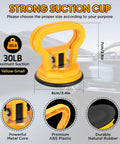 Heavy Duty Glass Suction Cup Lifter With Handle For Tile Marble Granite 30 Lb Load Vacuum Lifter For Window Replacement
