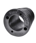 Wind Resistant Patio Umbrella Cone Wedge Shim Twists To Fit For Patio Table Hole Or Umbrella Base black top view