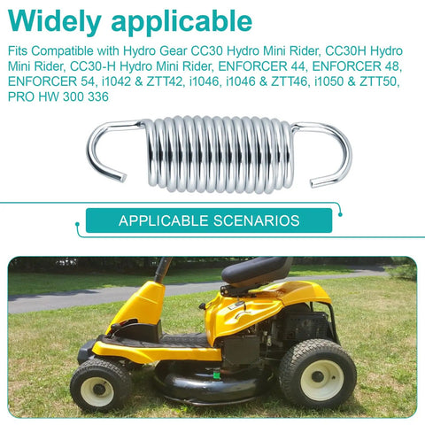 Beefed-Up Lawn Mower Extension Spring 52401 Replacement Kit 2 Pack Compatible With Hydro Gear CC30 Mini Rider Enforcer Series