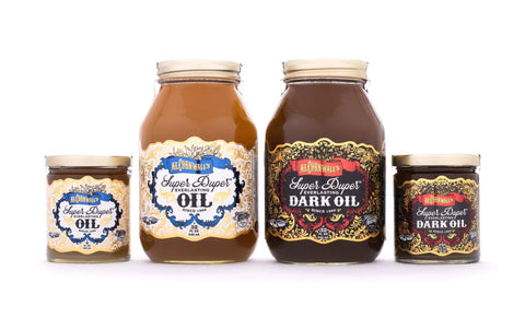 Jars of Super Duper Everlasting Oil 9 Oz Multi Use Wood Finish That Feels Like Danish Oil But Delivers Serious Strength Durability