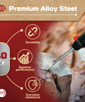 Must Have Pro Grade SDS Plus Chisel Set For Rotary Hammer Drills 6 Piece Kit demonstrating durability and performance on stone