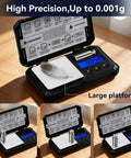Ultra Precise Milligram Scale 50g 0.001g With LCD Tare Six Units G Oz Ozt Dwt Ct Gn Includes Calibration Weight And Batteries