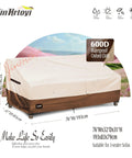 Beefy 3 Seater Outdoor Couch Cover Fits Up To 76Wx32Dx31H Inches Waterproof Heavy Duty Patio Furniture Cover displayed on grass