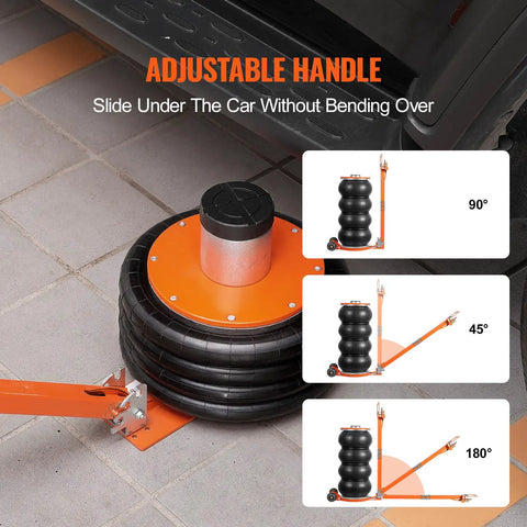 Heavy Six Ton Air Lift Jack With Quad Reinforced Pockets Hoisting Your Ride Up To Twenty Six Point Five Inches For Cars Trucks And SuVs Simple Swap Daily Driver Solution