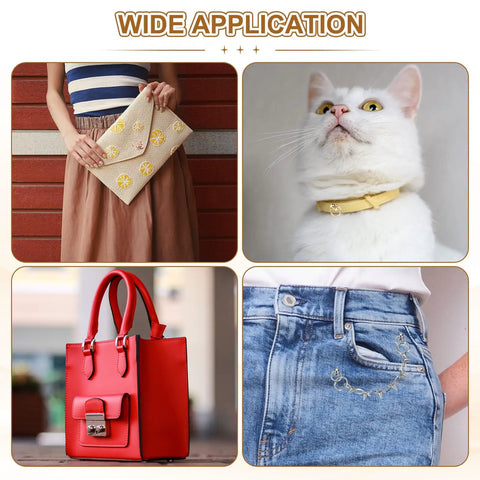 Dope Light Gold Screwback Round Head Rivets With Single Ring For Leather Crafting Durable Zinc Alloy Hardware Kit used on purse, collar and denim.