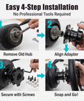 Shred The Pavement With This Universal Quick Release Steering Wheel Hub Adapter installation process showing step-by-step guide.