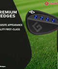 60 Degree Right Hand Golf Wedge Forged Full Face With CNC Milled Spin Gap Sand Lob Wedge For Men on grass background