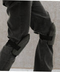 Heavy Duty Work Knee Pads With Wear Resistant Pads Built In Joint Protectors For Construction And Repair Comfy Soft Kneepads on worker's knees.