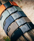 Original Unisex Adventure Belt With Heavy Duty Elastic Webbing And Non Metal Travel Buckle for Active Lifestyles Medium Brown