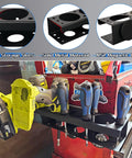 Magnetic Power Tool Organizer Rack For Cordless Drill Screwdrivers And Heavy Tools Gotta Have Wall Mount Metal Tool Holder Shelf