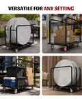 2 In 1 Furniture Dolly 1000 Lbs Adjustable Moving Cart With Multi Slot And Flatbed Modes Heavy Duty Rolling Platform 360 Degree Swivel PU Wheels For Drywall Plywood Equipment Hauling carrying tables and boxes