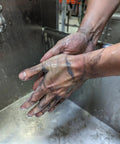 Mechanic using Heavy Duty Mechanic Hand Cleaner With Pumice Lotion, Natural Citrus Scent, Waterless Formula For Grease Busting