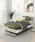 Twin Box Spring 5 Inch Low Profile Heavy Duty Metal Support Offers Legit Stability And Zero Squeaks For Your Twin Mattress With A Protective Cover.