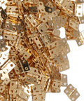 Brass Mini Hinge Set With 200 Pieces And 800 Screws For Jewelry Boxes, Dollhouses, Small Cabinets And Drawers, Durable Brass Construction, Your Go-To Complete Hardware Kit For Quick Easy Install Haofy
