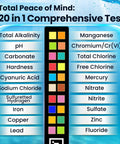 20 In 1 Drinking Water Test Kit With Mobile App For Home Use That Checks PH, Hardness, Lead, Iron, Chlorine, Nitrate, Nitrite, Fluoride