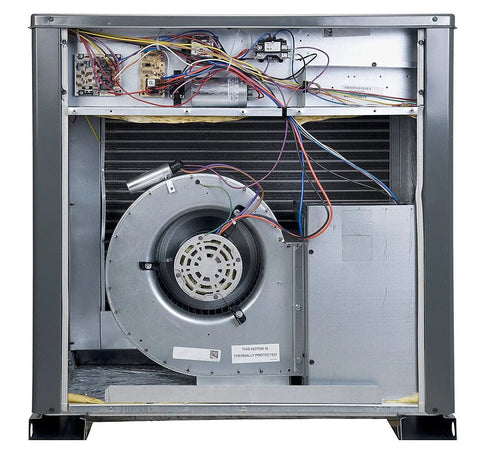 Low Key 3 Ton 13.4 SEER2 Horizontal AC Packaged Unit Solid Cooling Power That Beats The Heat And Keeps Your Space Seriously Comfy All Season In Architectural Gray